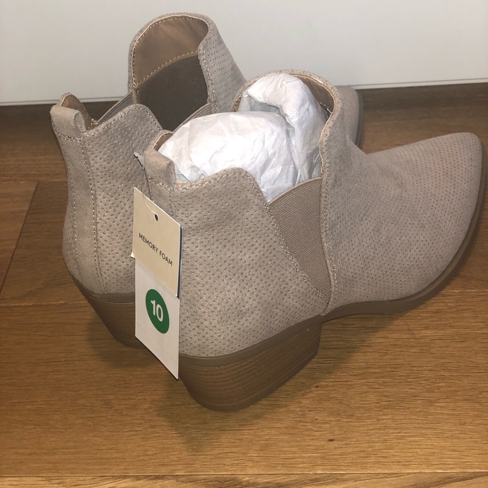 Tan ankle boots